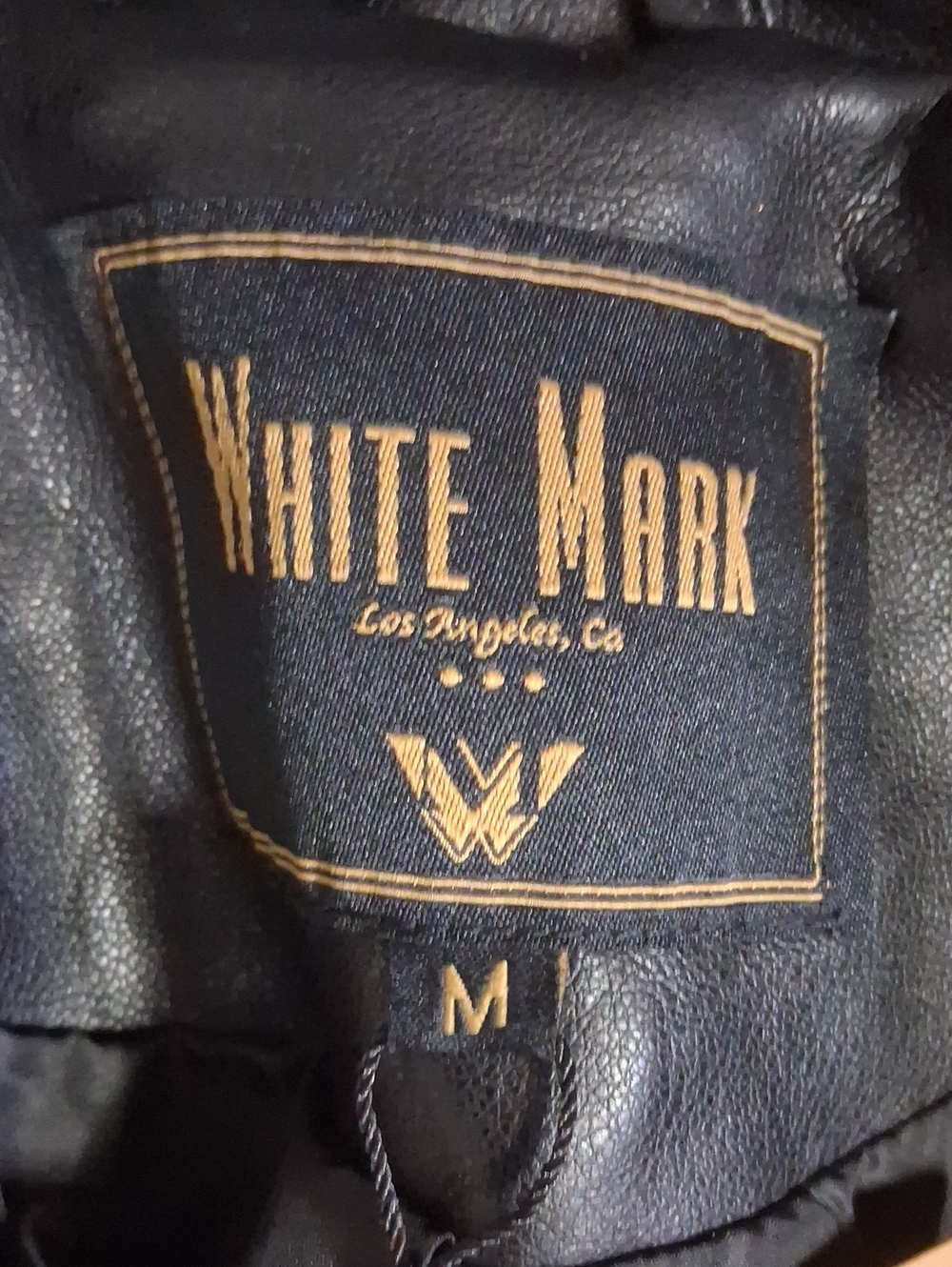 White Mark Women's Black Studded Faux Leather Moto Jacket - Picture 3 of 3